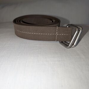 Banana Republic Brown Leather Belt with Silver Buckle